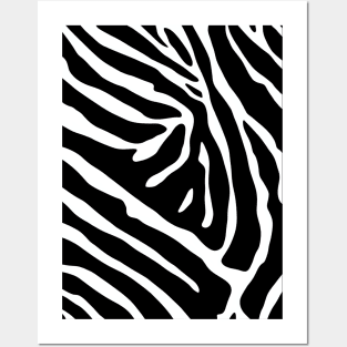 Zebra print pattern Posters and Art